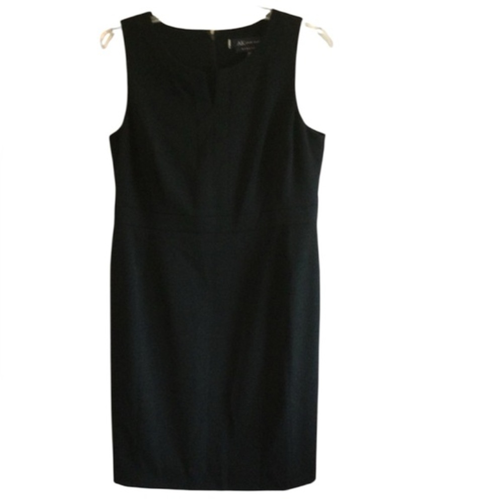 AK Anne Klein Stretch LinedBlack Elegant Party Wedding Sleeveless Dress Sz 12P